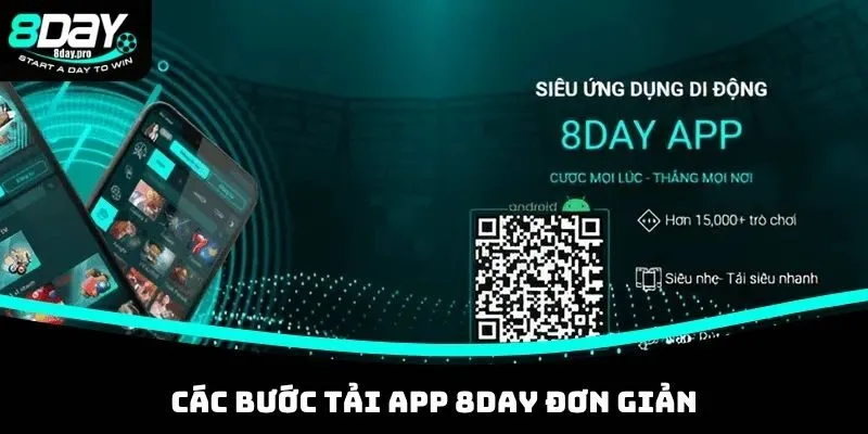Các bước tải app 8DAY đơn giản