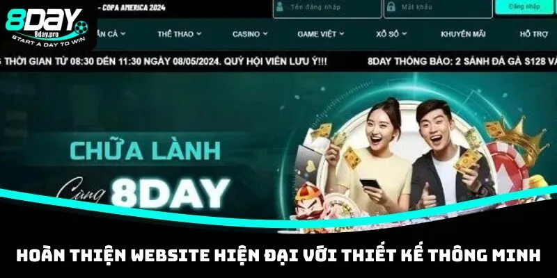Hoàn thiện website hiện đại với thiết kế thông minh