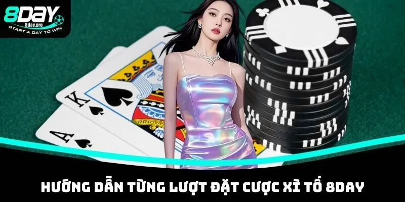 Hướng dẫn từng lượt đặt cược Xì Tố 8DAY
